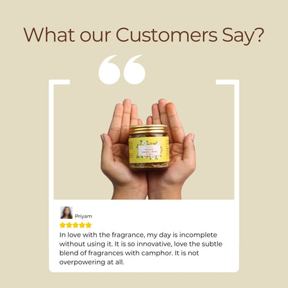 A happy customer review for Nytarra Mystical Camphor Blend! Loved for its subtle, non-overpowering fragrance. 