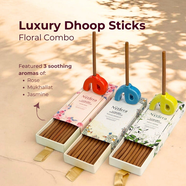 Luxury Dhoop Sticks - Floral Combo