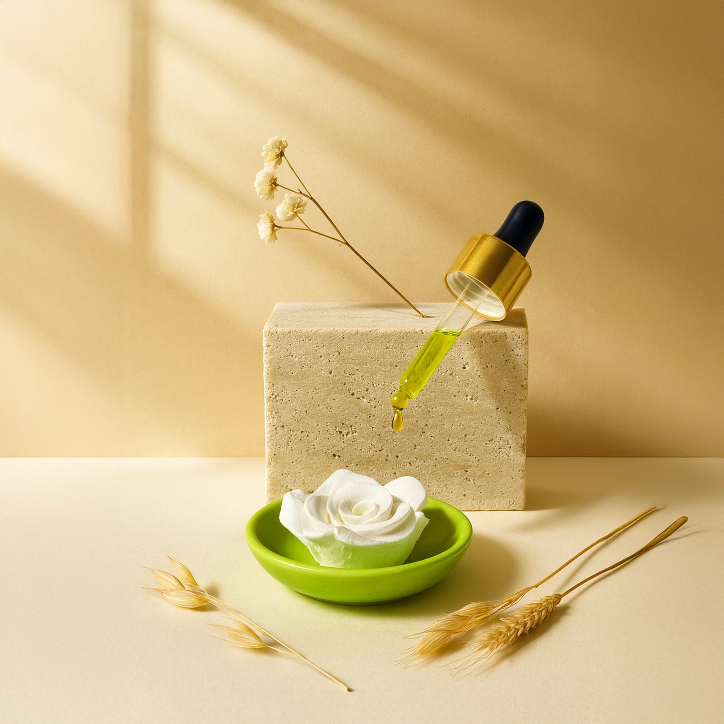 Tuberose  Diffuser Oil + Ceramic Flower Aromatherapy Combo