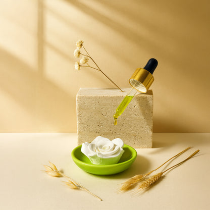 Tuberose  Diffuser Oil + Ceramic Flower Aromatherapy Combo