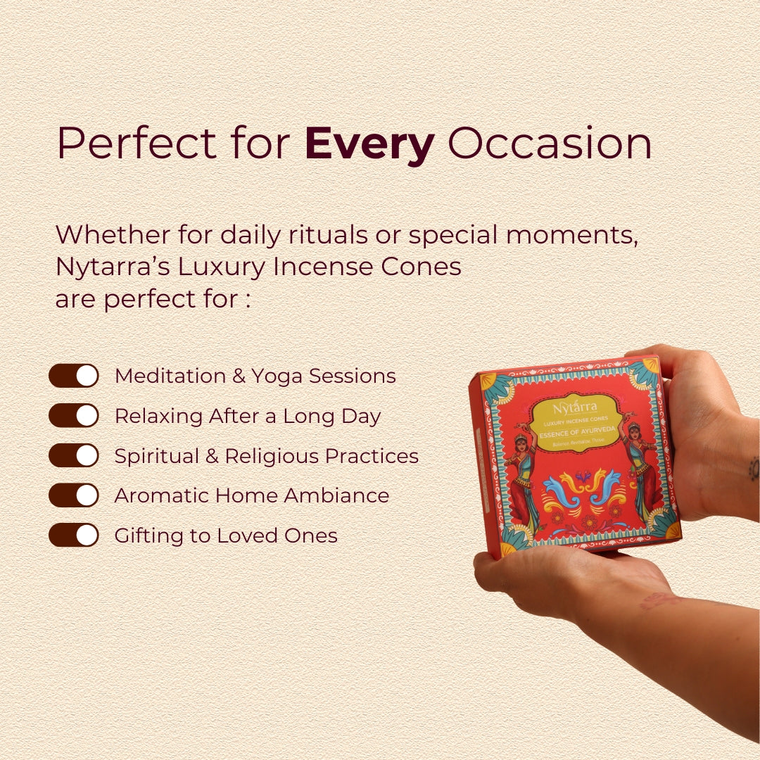 Luxury Incense Cones - Essence of Ayurveda