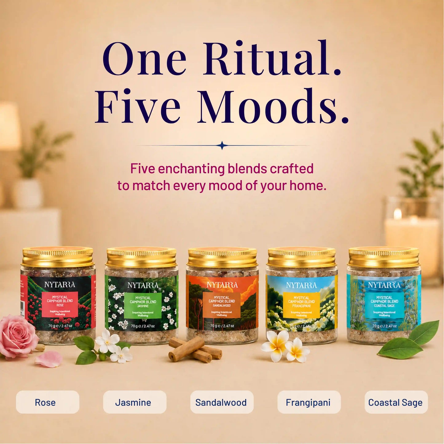 Mystical Camphor Trio (70 Gram)