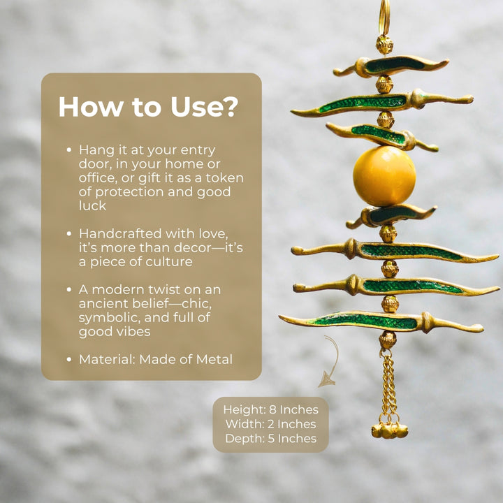 How to use Nimbu Mirchi Good Luck Charm?