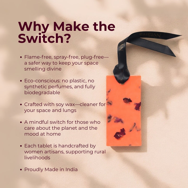 Why make the switch to Nytarra's Fragrance Wax Tablets?