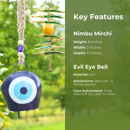 Key features of Nimbu Mirchi + Evil Eye Bell