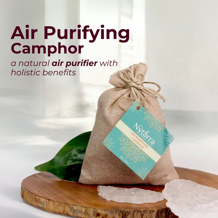 Air purifying camphor