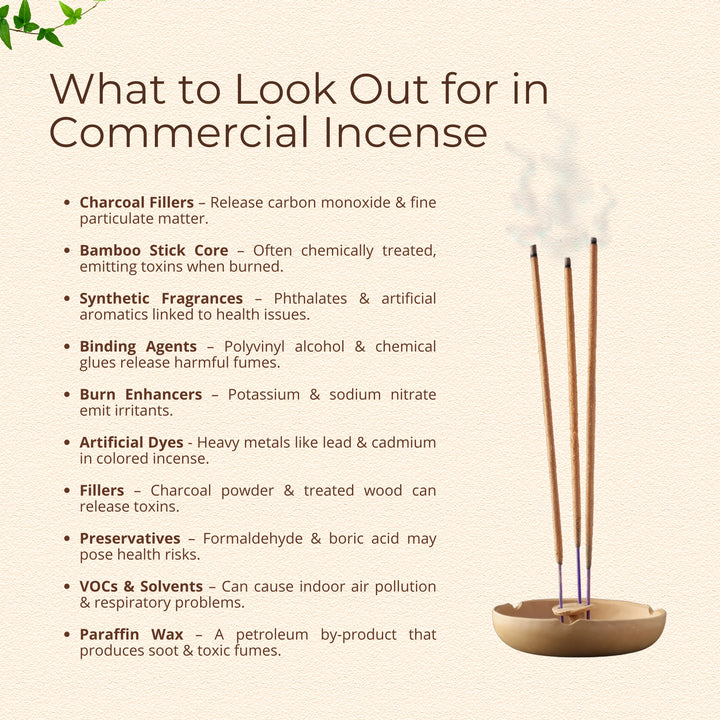 What to look out for in commercial incense