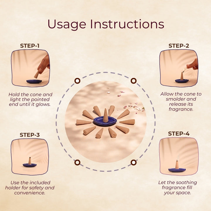Luxury Incense Cones - Essence of Ayurveda
