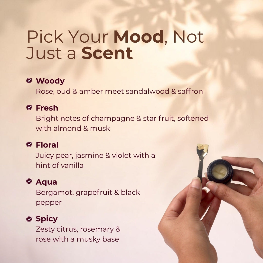 Pack of 3 Solid Perfume Balm Combo