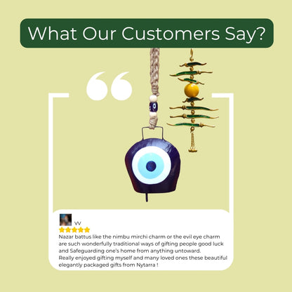 Customer reviews with Nimbu Mirchi + Evil Eye Bell