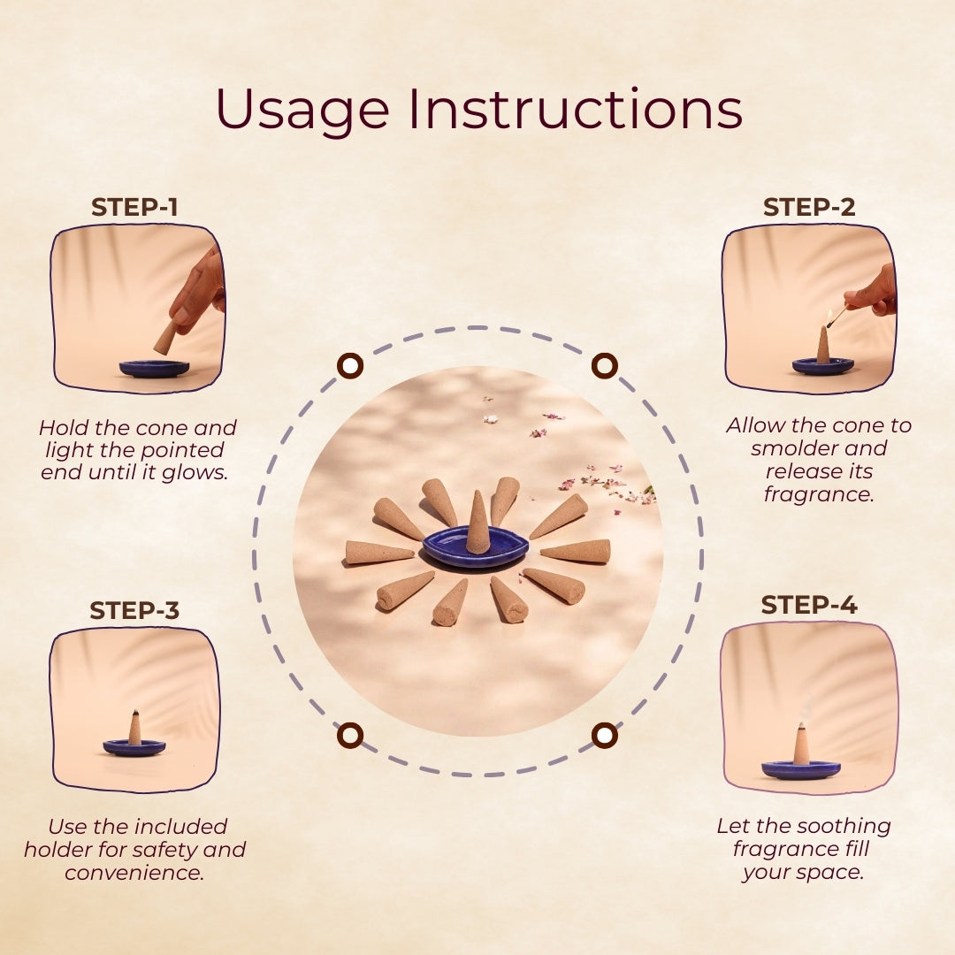 This guide provides clear instructions for using Nytarra incense cones.