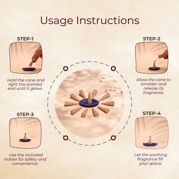 This guide provides clear instructions for using Nytarra incense cones.