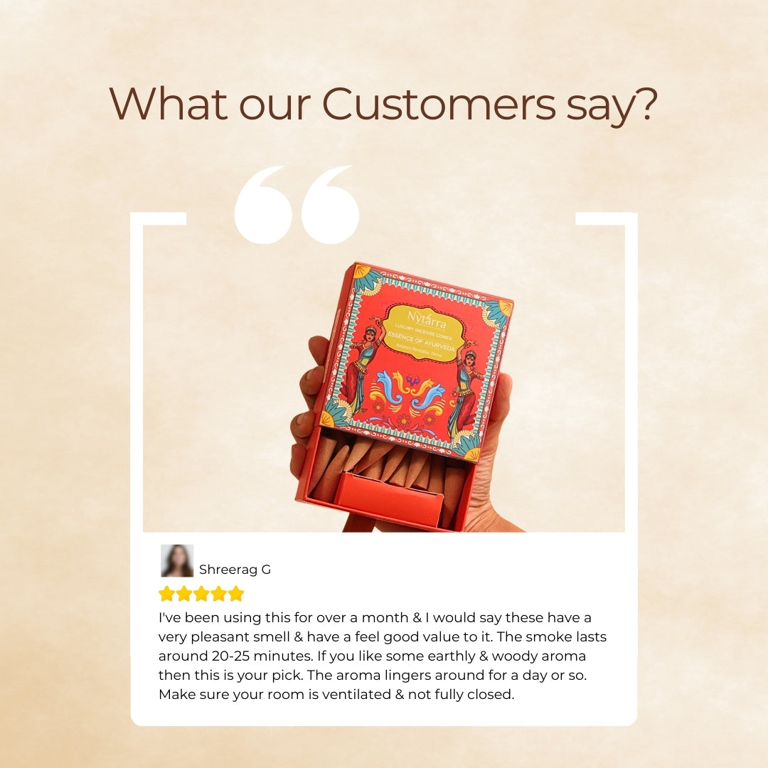 Luxury Incense Cones - Essence of Ayurveda