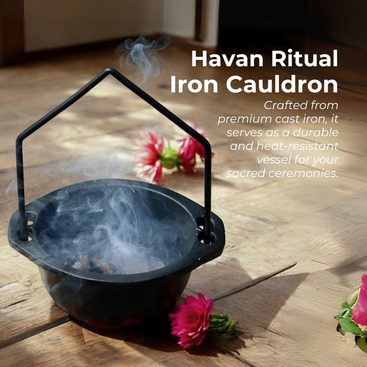 Iron Havan Ritual Cauldron