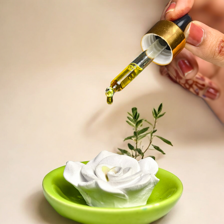 Tuberose  Diffuser Oil + Ceramic Flower Aromatherapy Combo