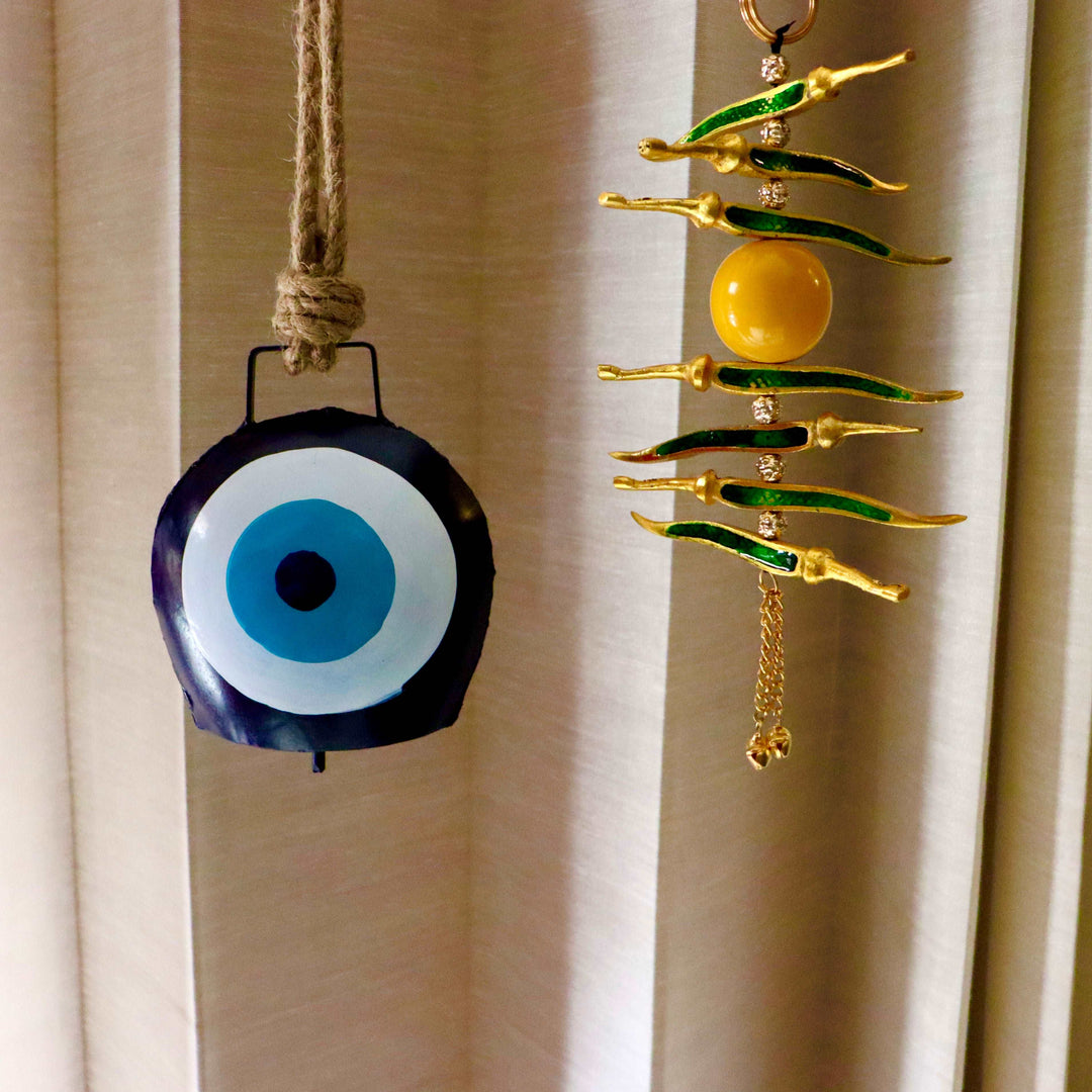 Nimbu-Mirchi & Evil Eye Bell Combo