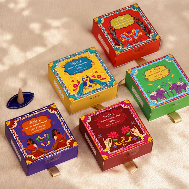 Luxury Incense Cones - Pack of 5