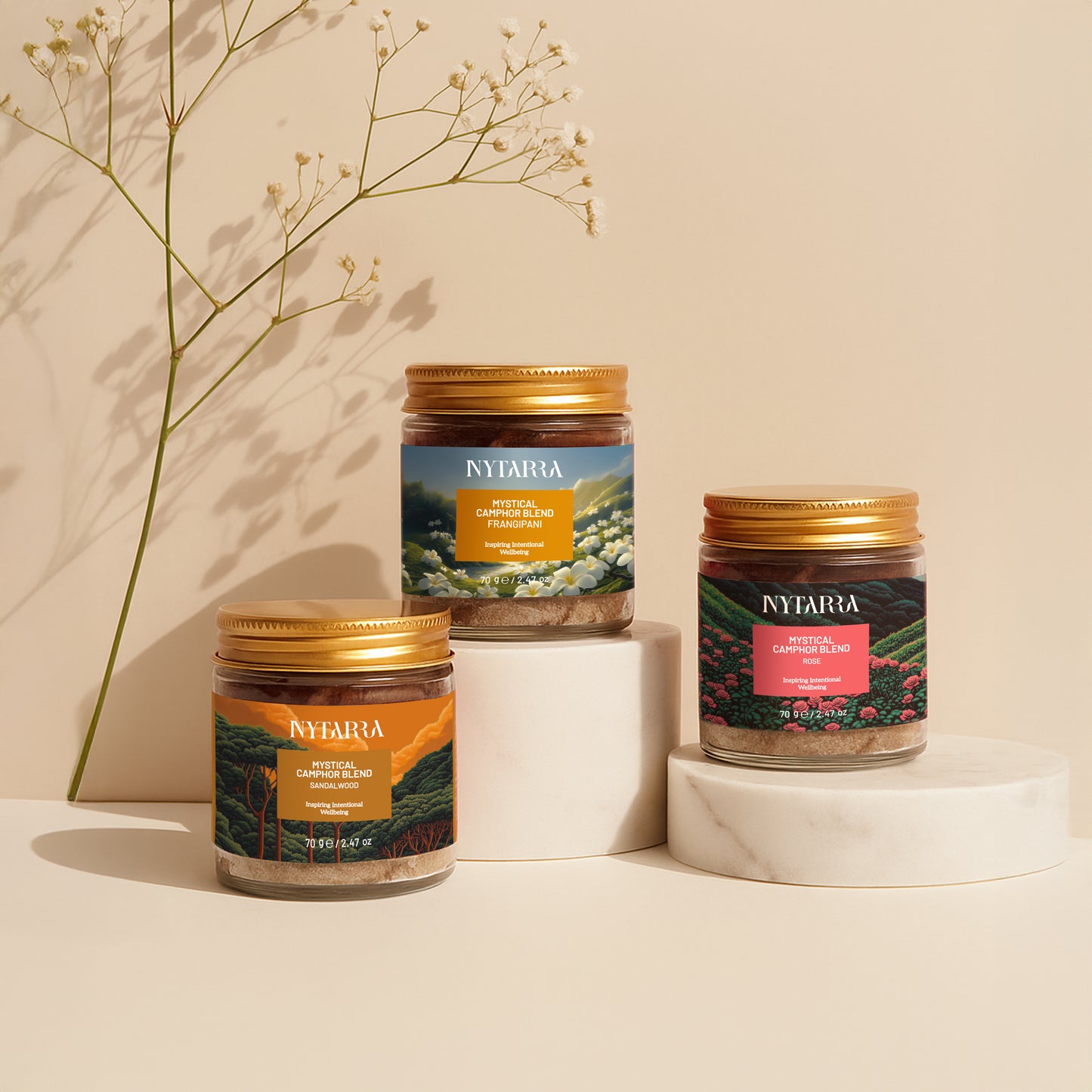 Mystical Camphor Trio (70 Gram)