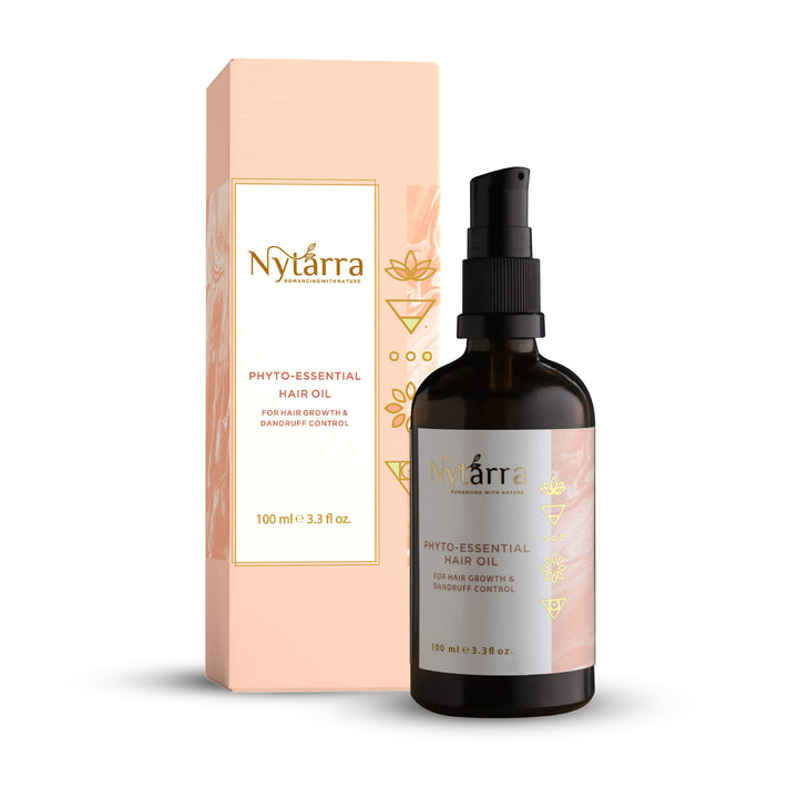 Nytarra Hair Oil in a Glass Bottle with a Pump Spray