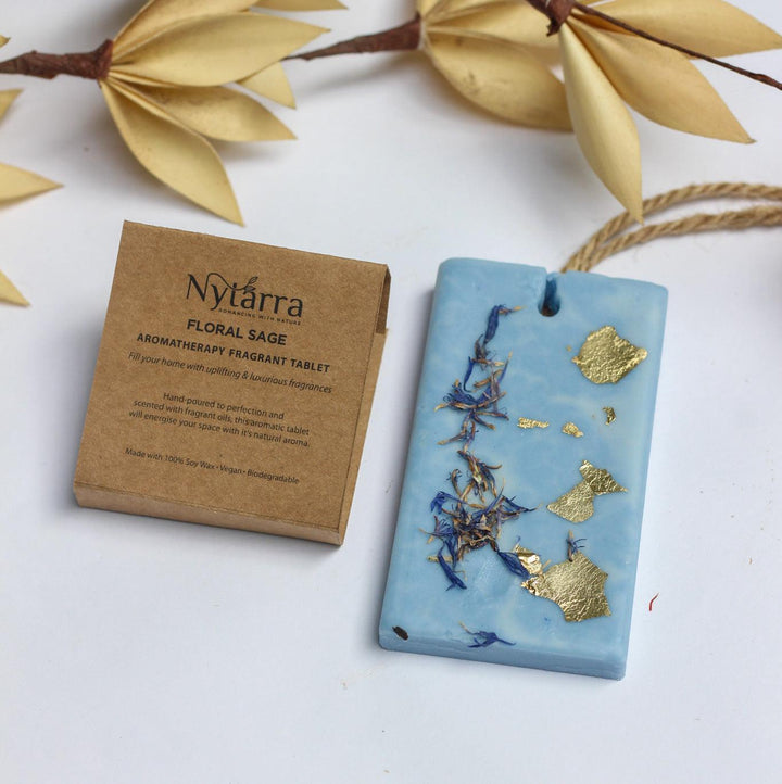 Aromatherapy Fragrant Wax Tablet - Floral Sage - Nytarra Naturals