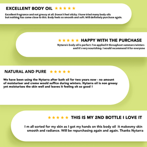 Natural Body Oil Reviews testimonials